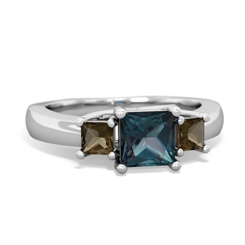 alexandrite-smoky quartz timeless ring