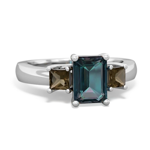 alexandrite-smoky quartz timeless ring