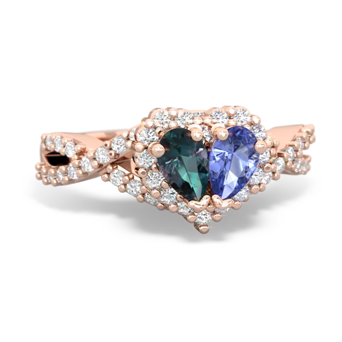 alexandrite-tanzanite engagement ring