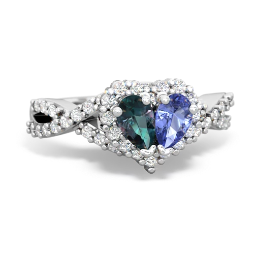 alexandrite-tanzanite engagement ring