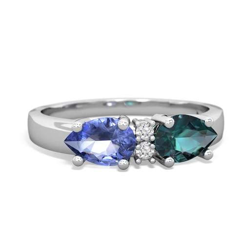 alexandrite-tanzanite timeless ring