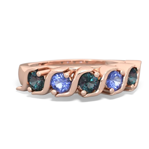 alexandrite-tanzanite timeless ring