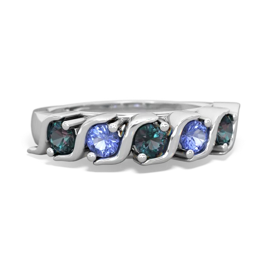 alexandrite-tanzanite timeless ring