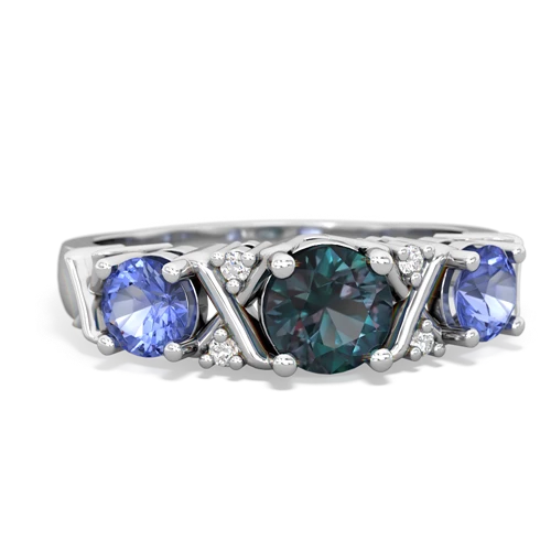 alexandrite-tanzanite timeless ring