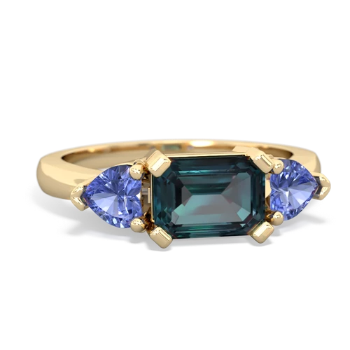 alexandrite-tanzanite timeless ring