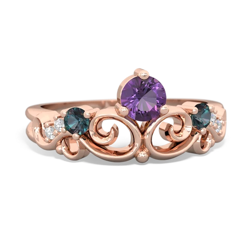 amethyst-alexandrite crown keepsake ring