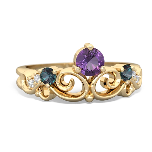 amethyst-alexandrite crown keepsake ring