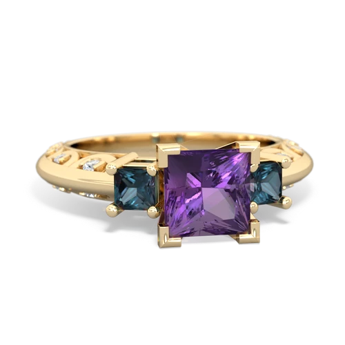 amethyst-alexandrite engagement ring