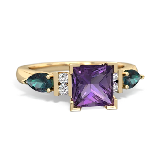 amethyst-alexandrite engagement ring