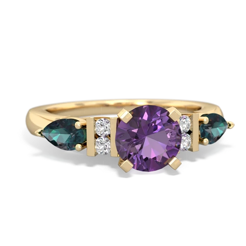 amethyst-alexandrite engagement ring