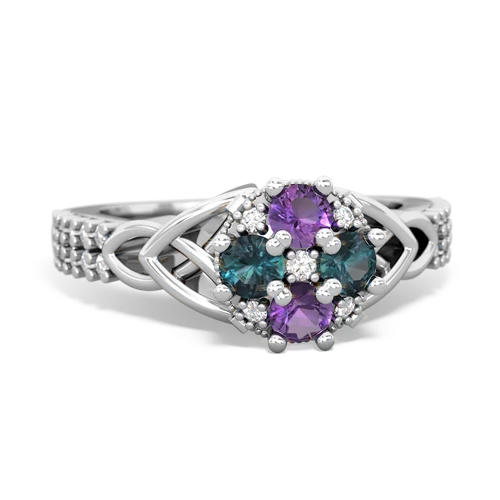 amethyst-alexandrite engagement ring