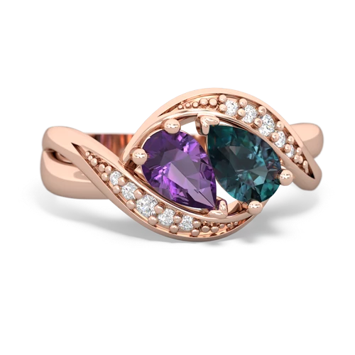 amethyst-alexandrite keepsake curls ring