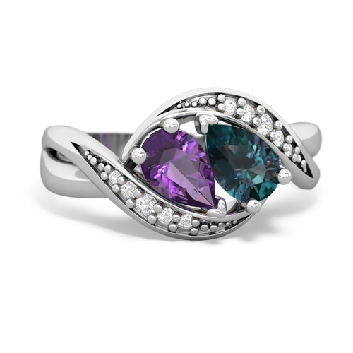 amethyst-alexandrite keepsake curls ring