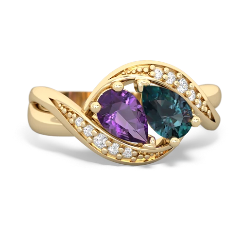 amethyst-alexandrite keepsake curls ring