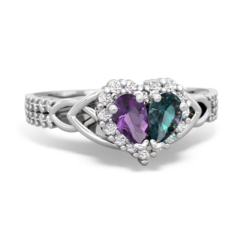 amethyst-alexandrite keepsake engagement ring