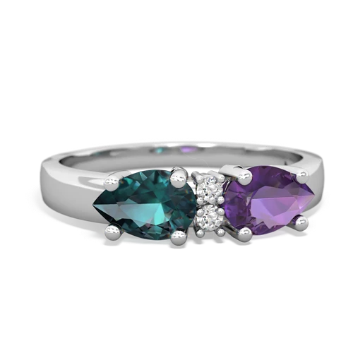 amethyst-alexandrite timeless ring