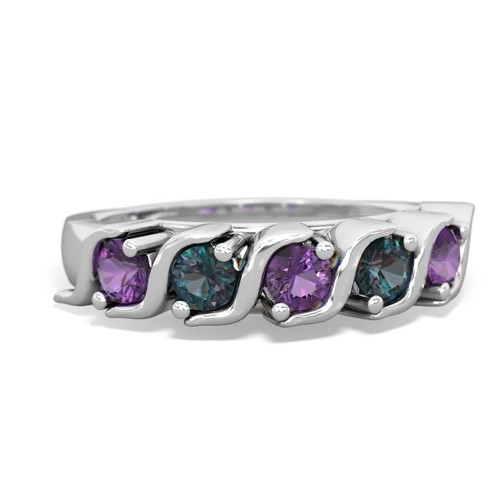 amethyst-alexandrite timeless ring