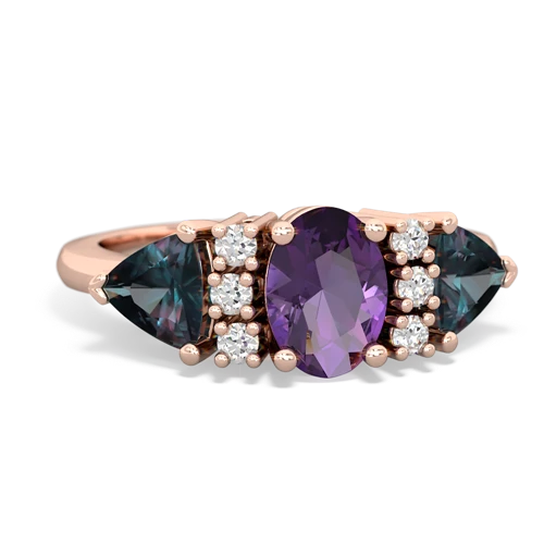 amethyst-alexandrite timeless ring