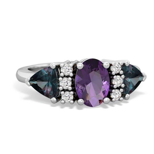 amethyst-alexandrite timeless ring