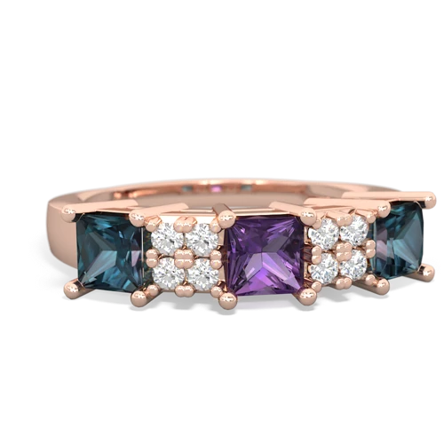 amethyst-alexandrite timeless ring