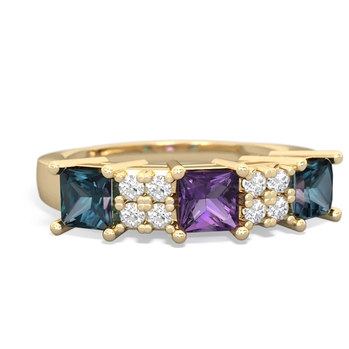 amethyst-alexandrite timeless ring