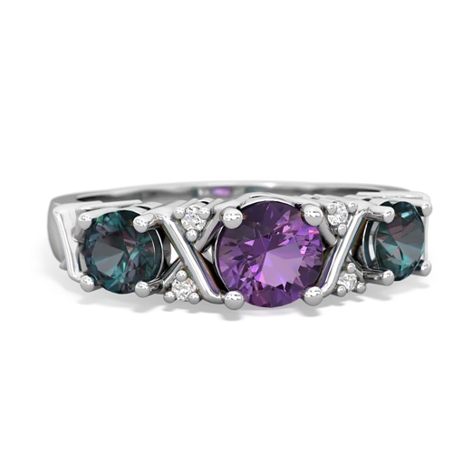 amethyst-alexandrite timeless ring