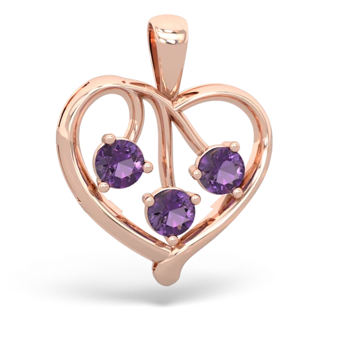 london topaz-ruby love heart pendant