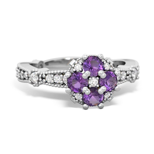 amethyst-amethyst art deco engagement ring