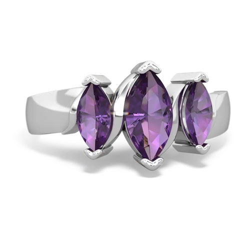 amethyst-garnet keepsake ring