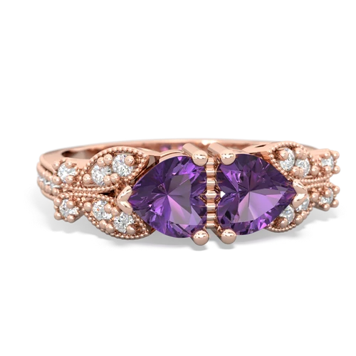 amethyst-amethyst keepsake butterfly ring