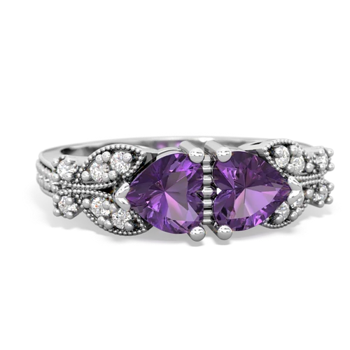 amethyst-amethyst keepsake butterfly ring