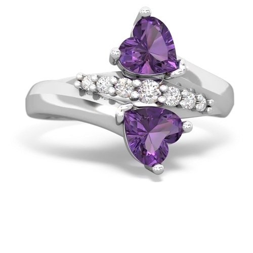 amethyst-amethyst modern ring