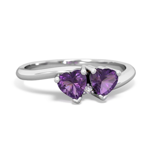 amethyst-amethyst sweethearts promise ring