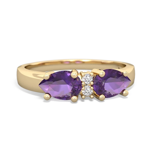 amethyst-amethyst timeless ring