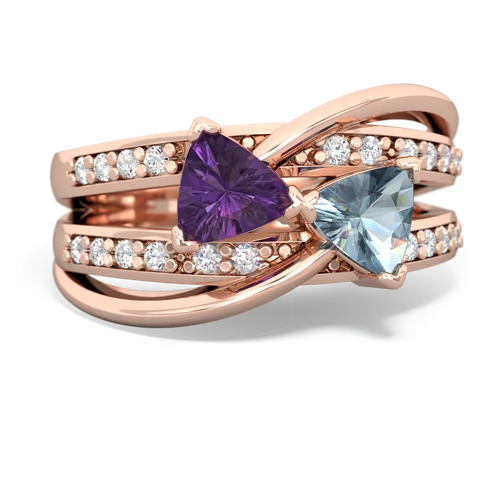 amethyst-aquamarine couture ring