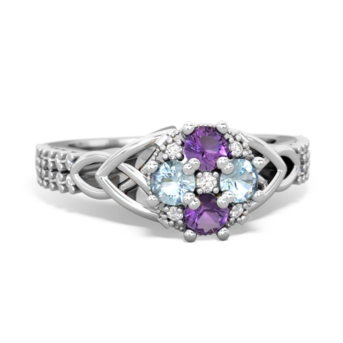 amethyst-aquamarine engagement ring