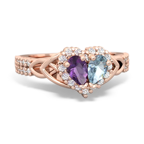 amethyst-aquamarine keepsake engagement ring