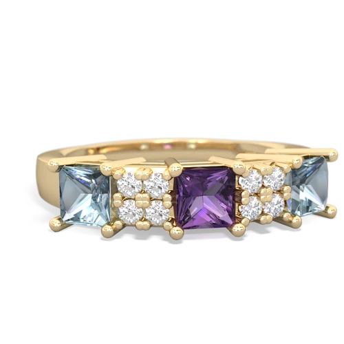 amethyst-aquamarine timeless ring