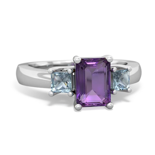 amethyst-aquamarine timeless ring