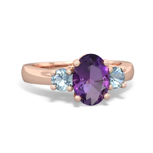 amethyst-aquamarine timeless ring