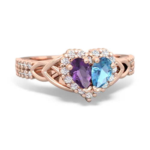 amethyst-blue topaz keepsake engagement ring