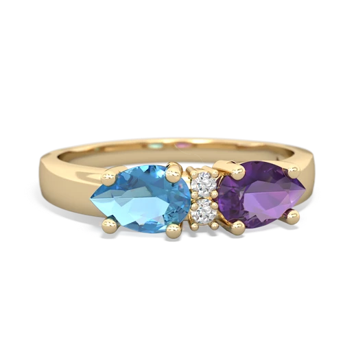 amethyst-blue topaz timeless ring