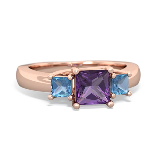 amethyst-blue topaz timeless ring