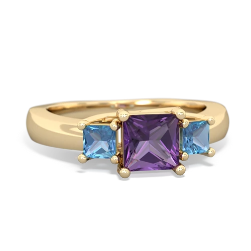 amethyst-blue topaz timeless ring