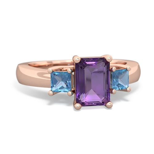 amethyst-blue topaz timeless ring