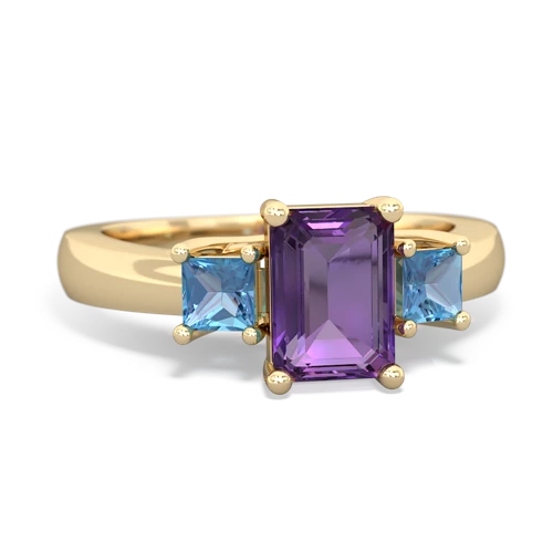 amethyst-blue topaz timeless ring