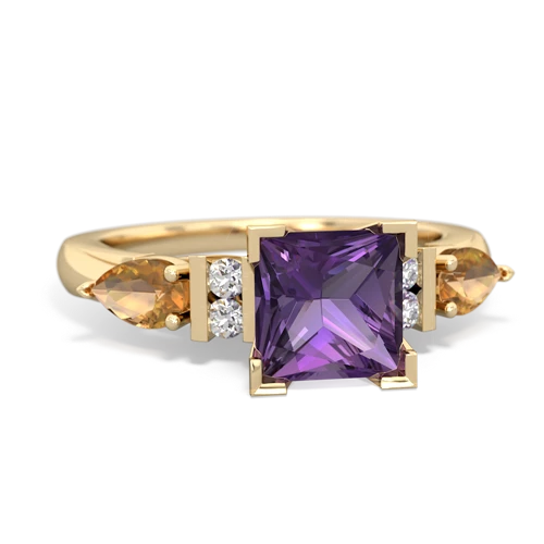 amethyst-citrine engagement ring