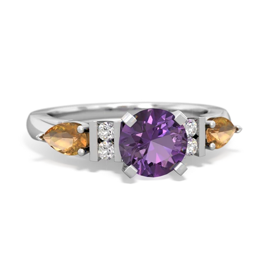 amethyst-citrine engagement ring