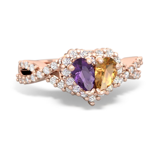 amethyst-citrine engagement ring