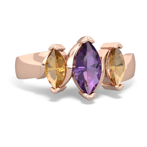 amethyst-citrine keepsake ring